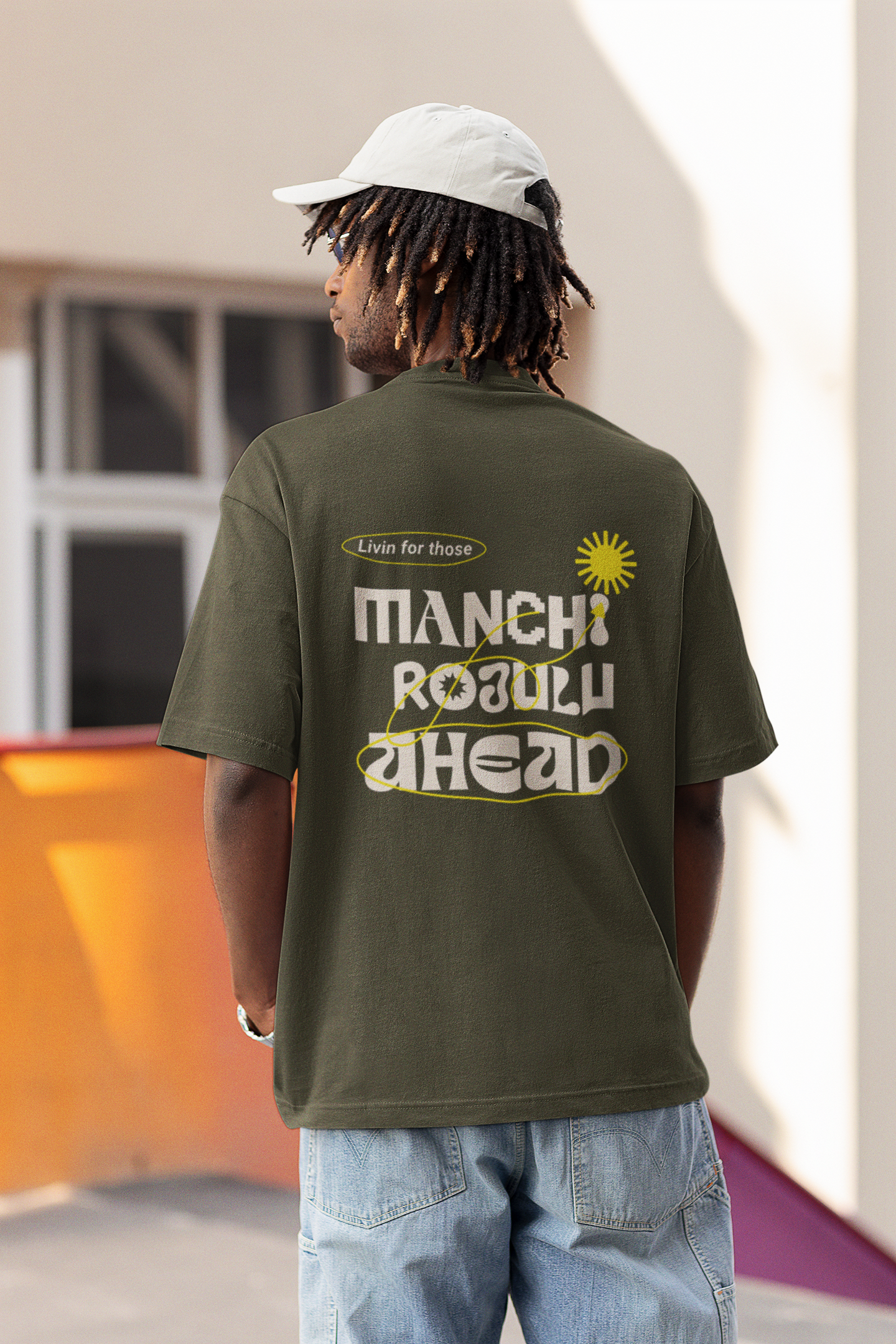 Manchi Rojulu ahead Oversized T-Shirt